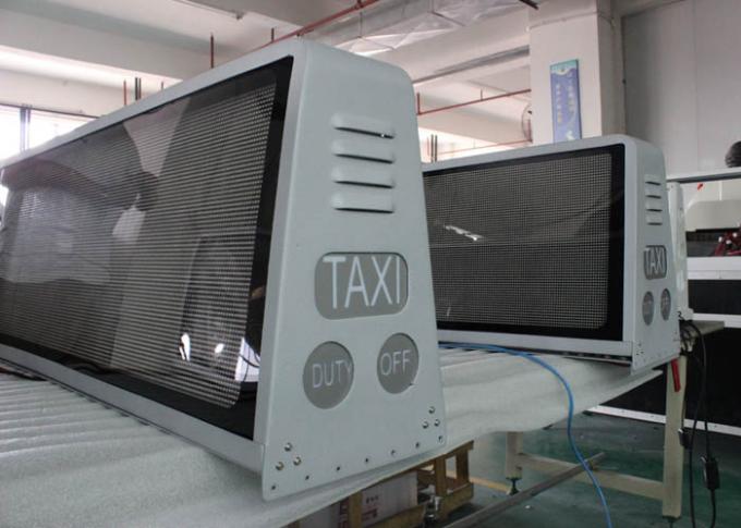P5 verdoppeln mit Seiten versehenen geführten Bildschirm des Taxis Spitze, geführte Zeichenplatte für Taxi/Auto mit drahtlosem 3G/Wifi