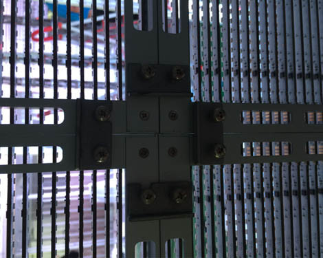Full Color Slim Thin Transparent LED Display Curtain LED Video Screen