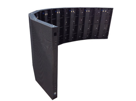 P6.25 Outdoor Rental IP65 Curved LED Display With Die Cast Aluminum , High Refresh Rate