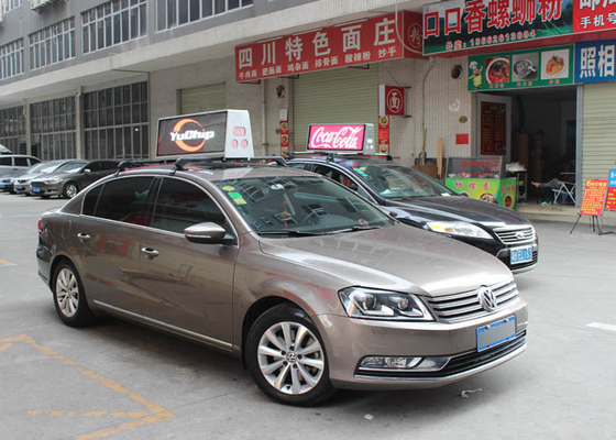 Pressional Car Roof taxi advertising screens signs Low power consumption
