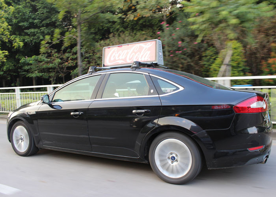Outdoor mobile P5 taxi roof advertising signs Digital Full Color