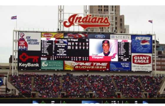 Ultra Slim 1R1G1B Outdoor Rental DIP LED Wall Display  for Stadium