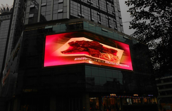 High Contrast Ratio P16 Curtain LED Display Boards Flexible DIP346 16 bit