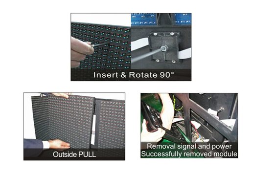 Big Module P10 Dual Maintenance LED Display 1RGB Full Color Stadium Led Display