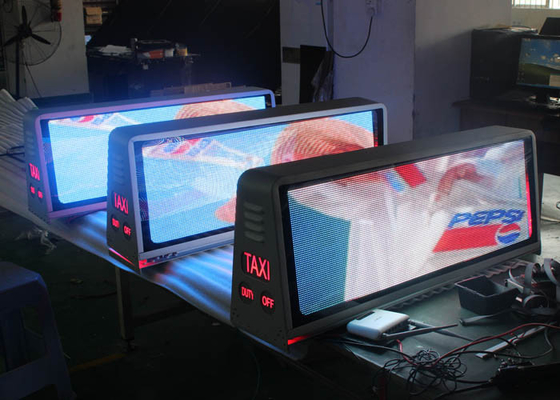 Waterproof Taxi Top led display hire Wireless 3G 4G taxi top advertising signs