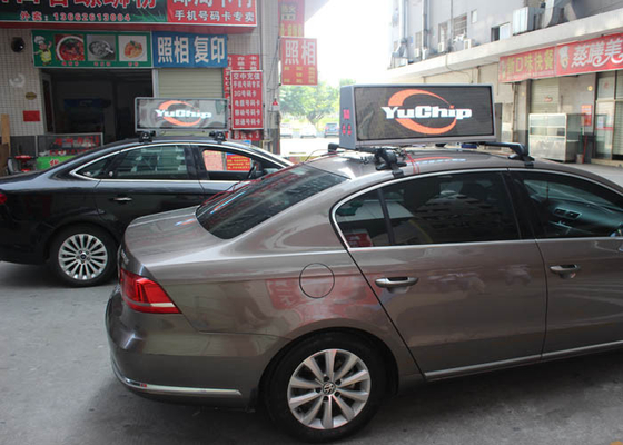Waterproof Taxi Top led display hire Wireless 3G 4G taxi top advertising signs