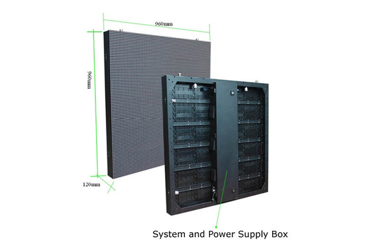 DIP346 Outdoor Vertical Led Display P10 Led Display For Building Exterior Wall